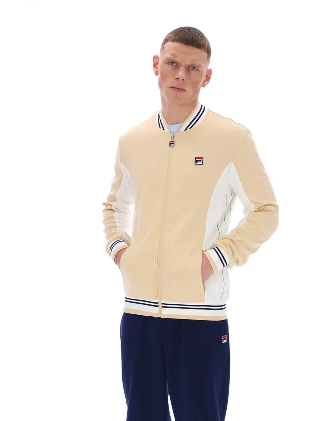 Klassisches beiges Settanta Baseball-Trainingsjacke