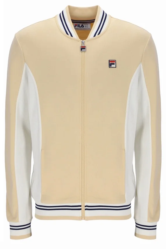 Klassisches beiges Settanta Baseball-Trainingsjacke