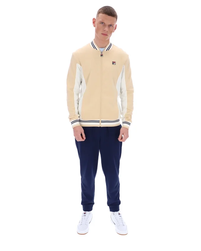 Klassisches beiges Settanta Baseball-Trainingsjacke