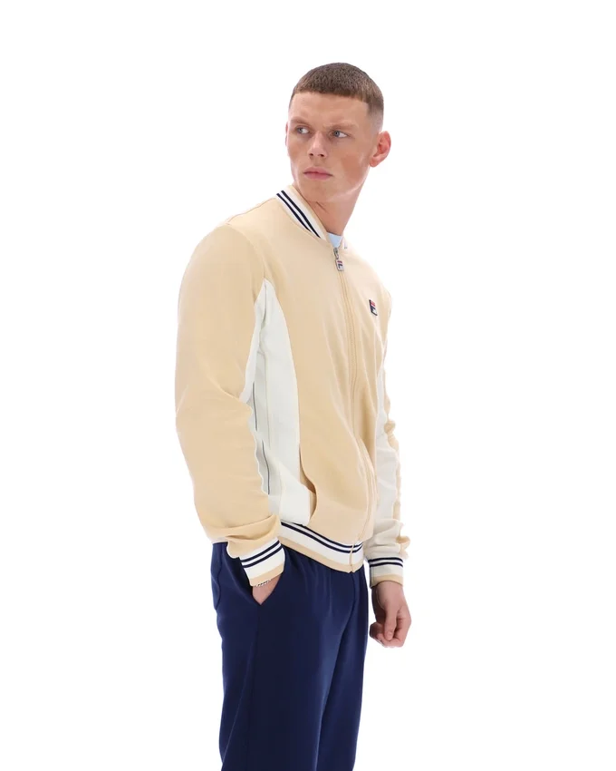 Klassisches beiges Settanta Baseball-Trainingsjacke