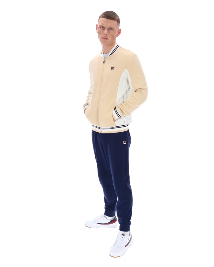 Klassisches beiges Settanta Baseball-Trainingsjacke