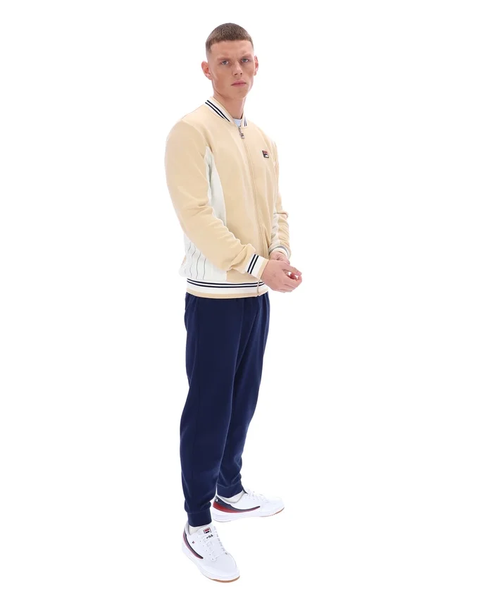 Klassisches beiges Settanta Baseball-Trainingsjacke