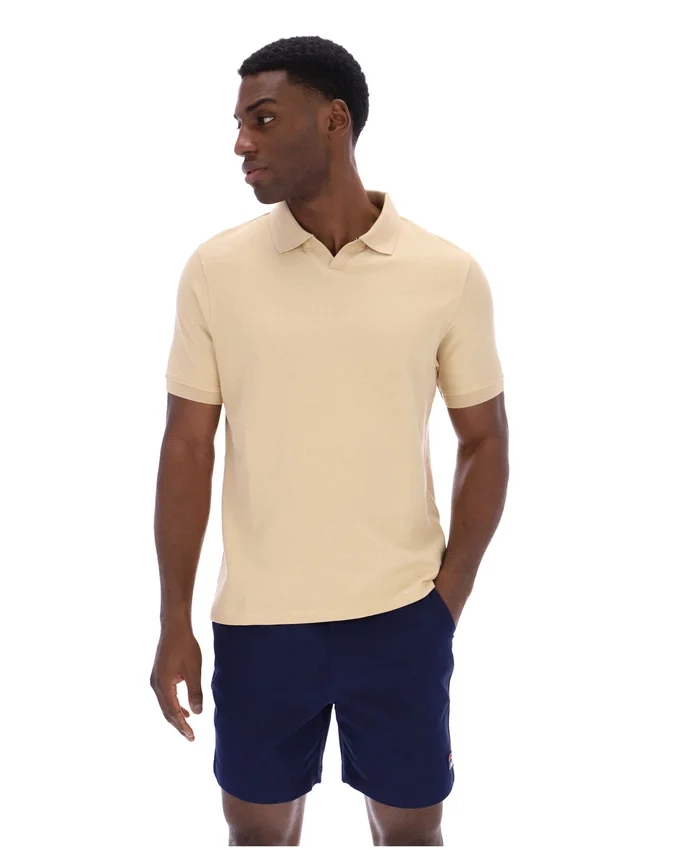 Klassisches beiges Tristiano-Polo mit Struktur