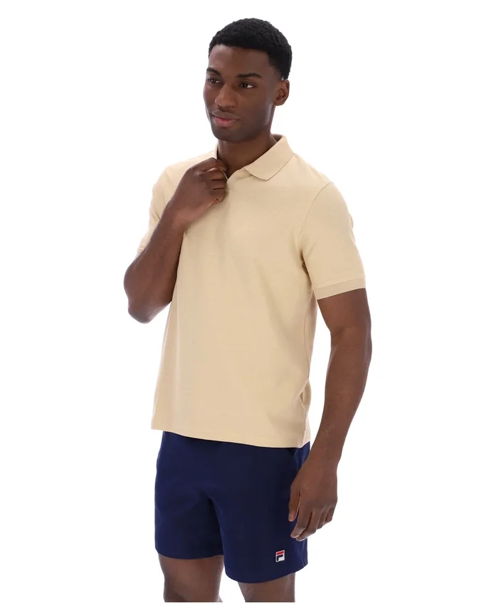 Klassisches beiges Tristiano-Polo mit Struktur