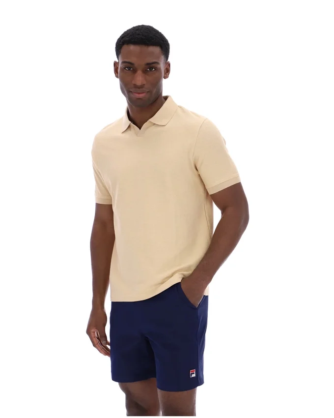 Klassisches beiges Tristiano-Polo mit Struktur