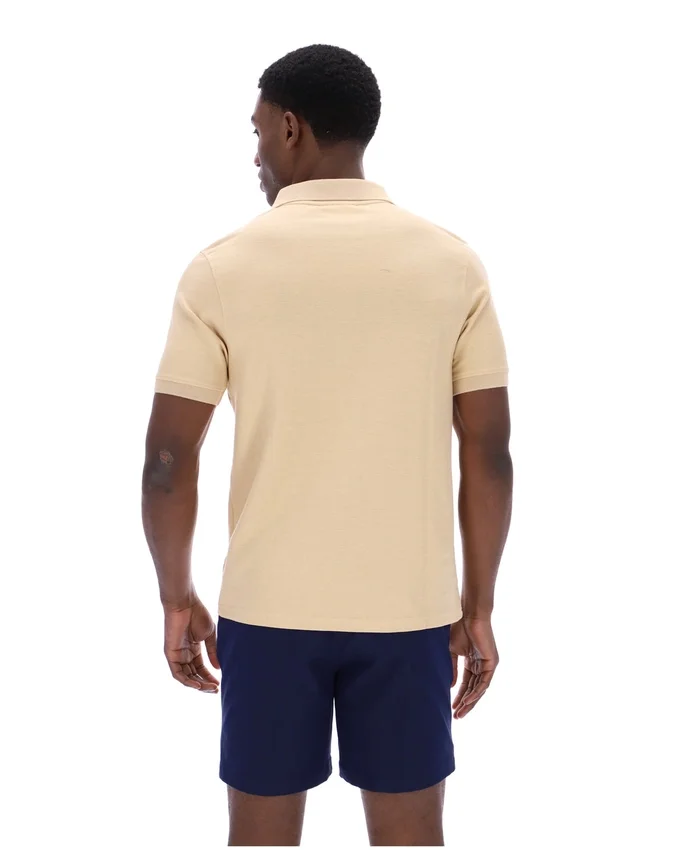 Klassisches beiges Tristiano-Polo mit Struktur
