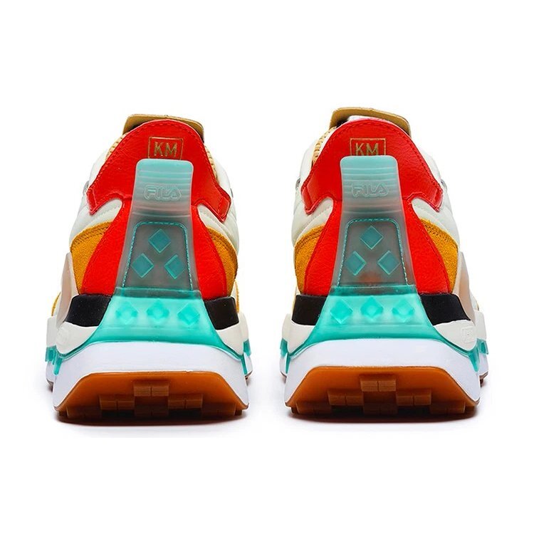KM Shoes „Weiß Gelb Orange“