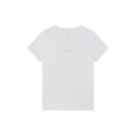 Kurzarm 2019 Minimalistisches besticktes Kurzarm-T-Shirt, Weiß