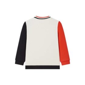 Langarm-Sweatshirt aus Baumwolle „White Red“