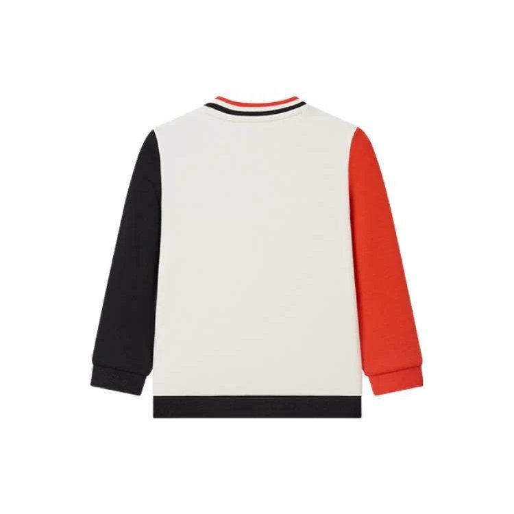Langarm-Sweatshirt aus Baumwolle „White Red“