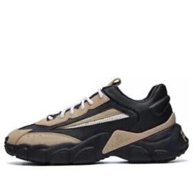 Lanvin x Fila Low-Top-Laufschuhe Schwarz/Gelb