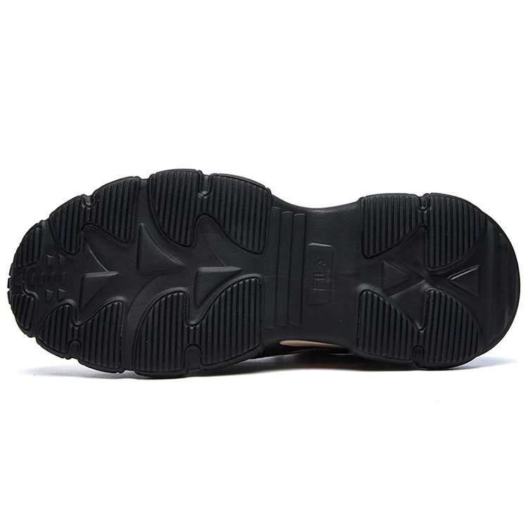 Lanvin x Fila Low-Top-Laufschuhe Schwarz/Gelb