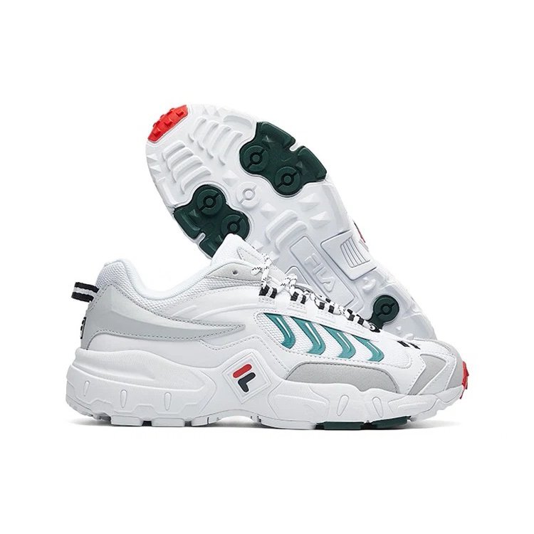 Laufschuhe Grau/Weiß/Grün