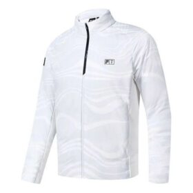Leichte, warme Daunenjacke mit Golf-Logo „Weiß“