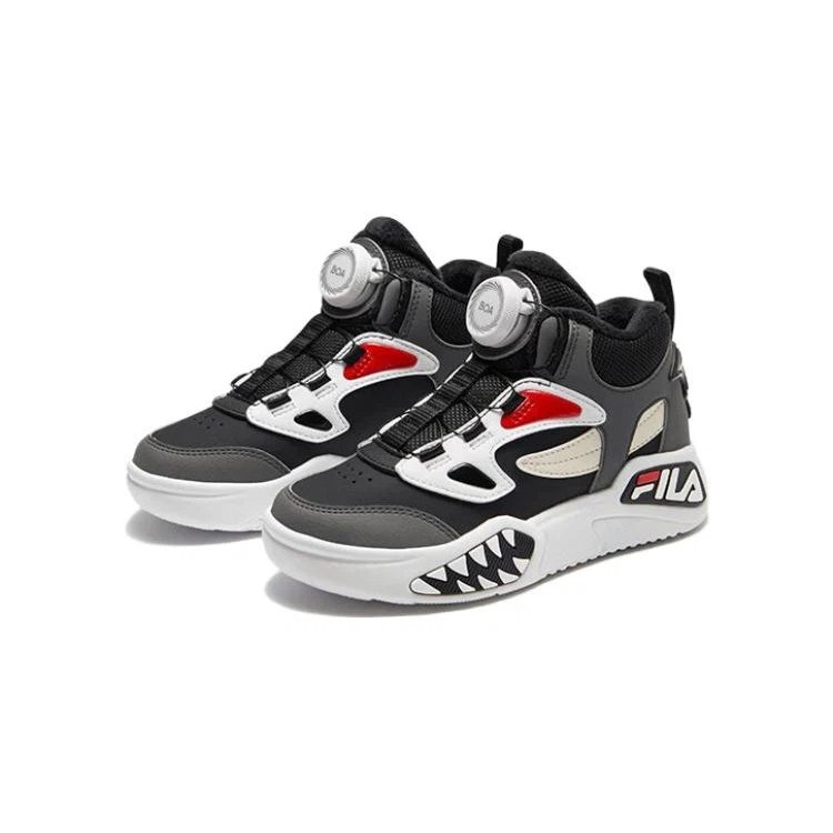 Lifestyle-High-Top-Basketballschuhe „Grau Schwarz“