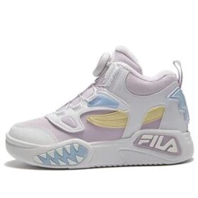 Lifestyle-High-Top-Basketballschuhe „Weiß Rosa Blau“