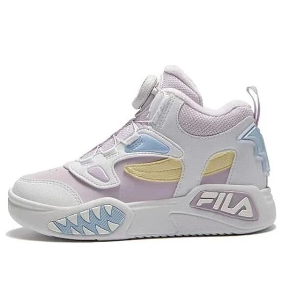 Lifestyle-High-Top-Basketballschuhe „Weiß Rosa Blau“