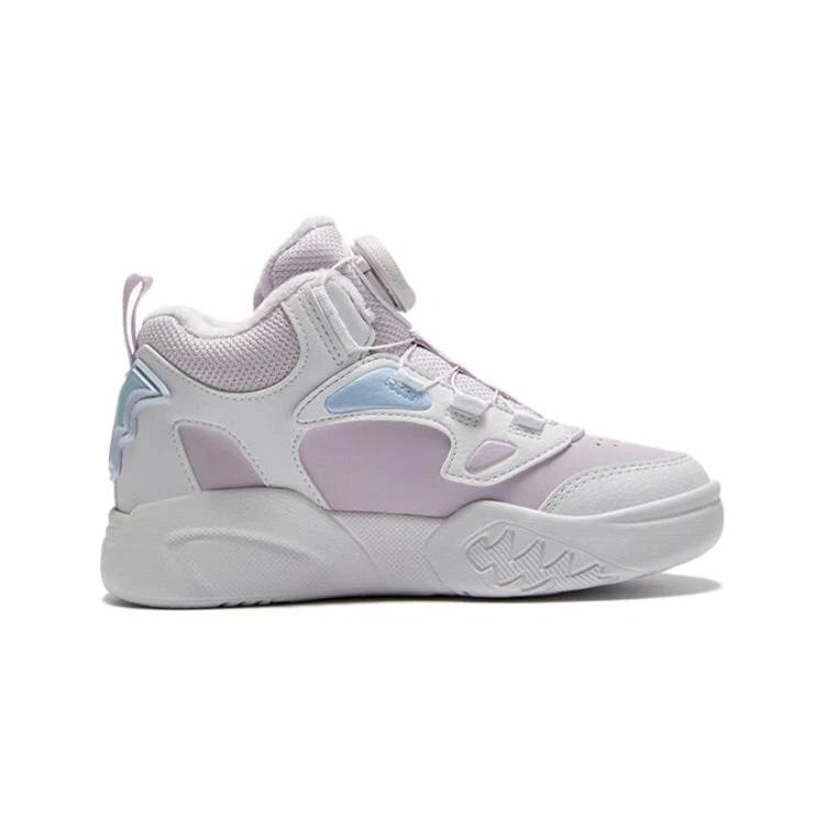 Lifestyle-High-Top-Basketballschuhe „Weiß Rosa Blau“