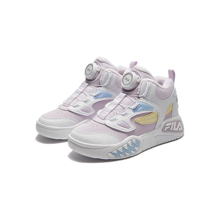 Lifestyle-High-Top-Basketballschuhe „Weiß Rosa Blau“