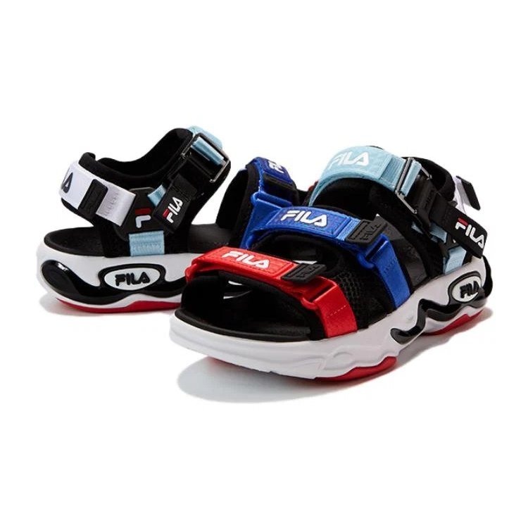 Lifestyle-Sandalen „Black Blue Red“