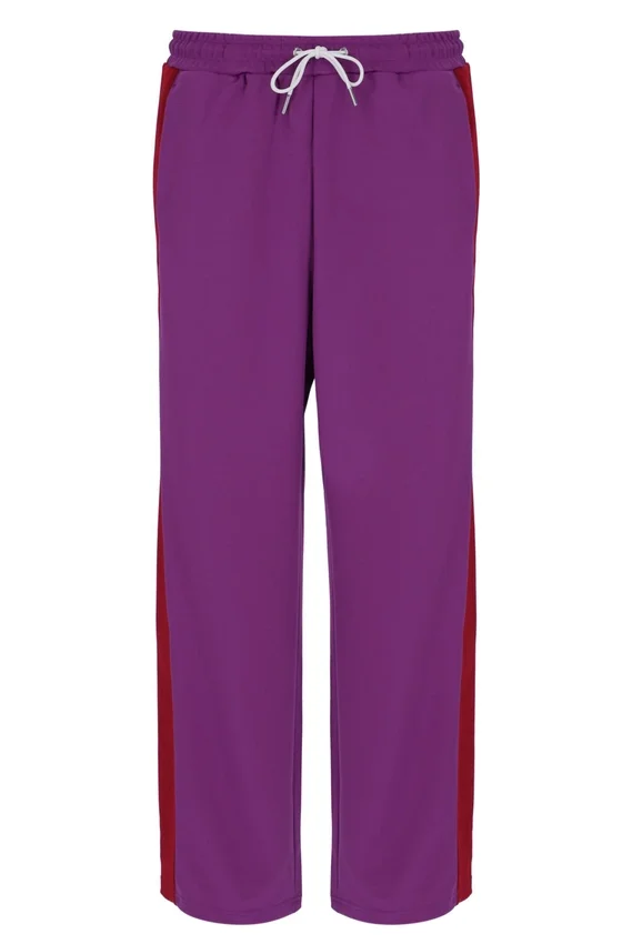 Lila Ventisei-Hose mit geradem Bein