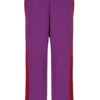 Lila Ventisei-Hose mit geradem Bein