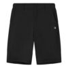 Lockere, atmungsaktive Freizeit-Shorts aus gewebtem Stoff, schwarz