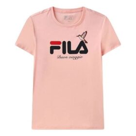 Logo Alphabet Sports hautfreundliches Kurzarm-Shirt in Rosa