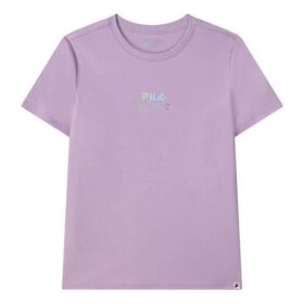 Logo-Aufdruck, lässig, sportlich, kurzärmelig, lila, Shorts