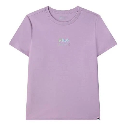 Logo-Aufdruck, lässig, sportlich, kurzärmelig, lila, Shorts
