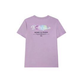 Logo-Aufdruck, lässig, sportlich, kurzärmelig, lila, Shorts