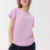 Logo-Aufdruck, lässig, sportlich, kurzärmelig, lila, Shorts