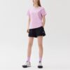 Logo-Aufdruck, lässig, sportlich, kurzärmelig, lila, Shorts