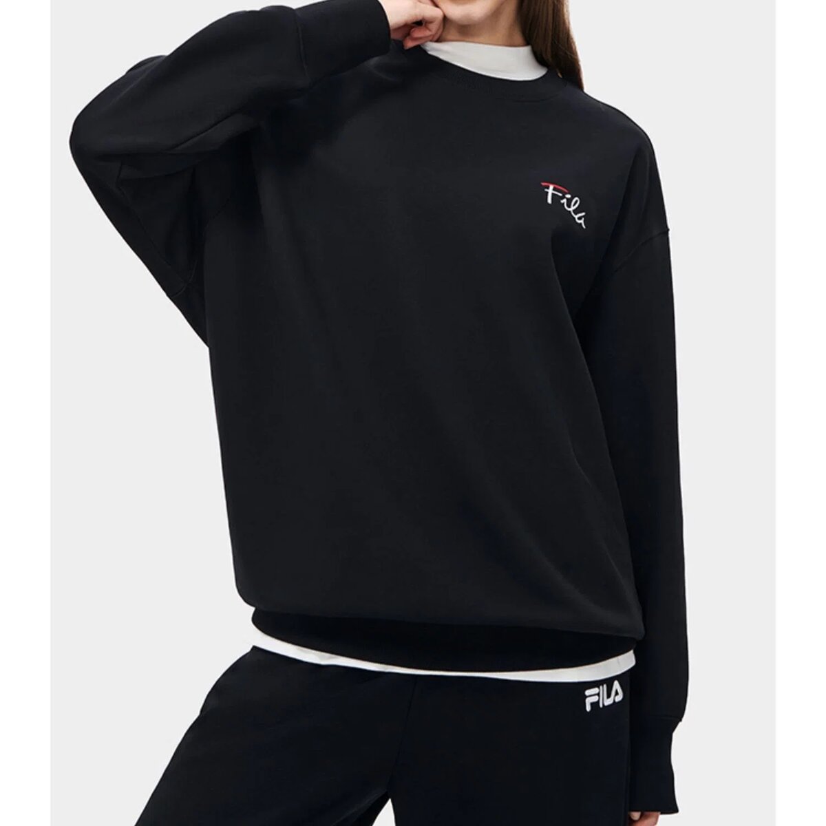 Logo-Pullover „Schwarz“