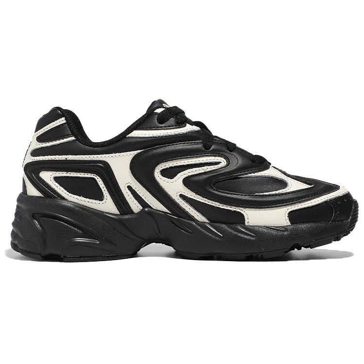 Low-Top-Daddy-Schuhe Schwarz