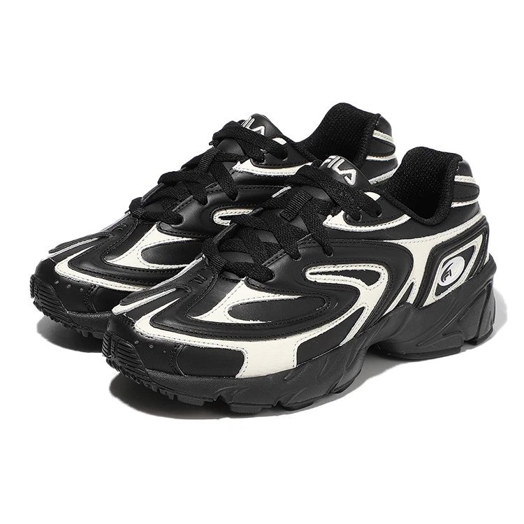 Low-Top-Daddy-Schuhe Schwarz