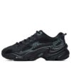 Low-Top-Laufschuhe mit Leopardenmuster in Schwarz/Grün