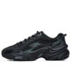 Low-Top-Laufschuhe mit Leopardenmuster, schwarz