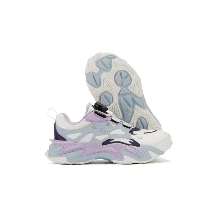 Low-Top-Laufschuhe „Weiß Lila Blau“