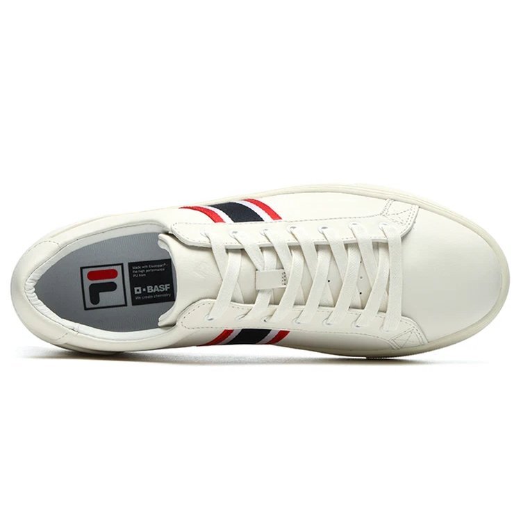 Low-Top-Sneaker „Weiß Rot Schwarz“