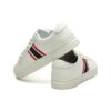 Low-Top-Sneaker „Weiß Rot Schwarz“