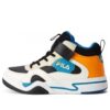 Lässige High-Top-Skateschuhe „White Black Orange“