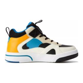 Lässige High-Top-Skateschuhe „White Black Orange“
