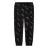 Lässige Strickhose mit Monogramm für Herren, schwarz