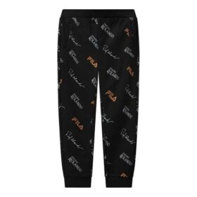 Lässige Strickhose mit Monogramm für Herren, schwarz