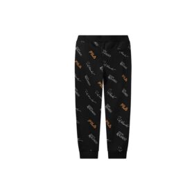 Lässige Strickhose mit Monogramm für Herren, schwarz