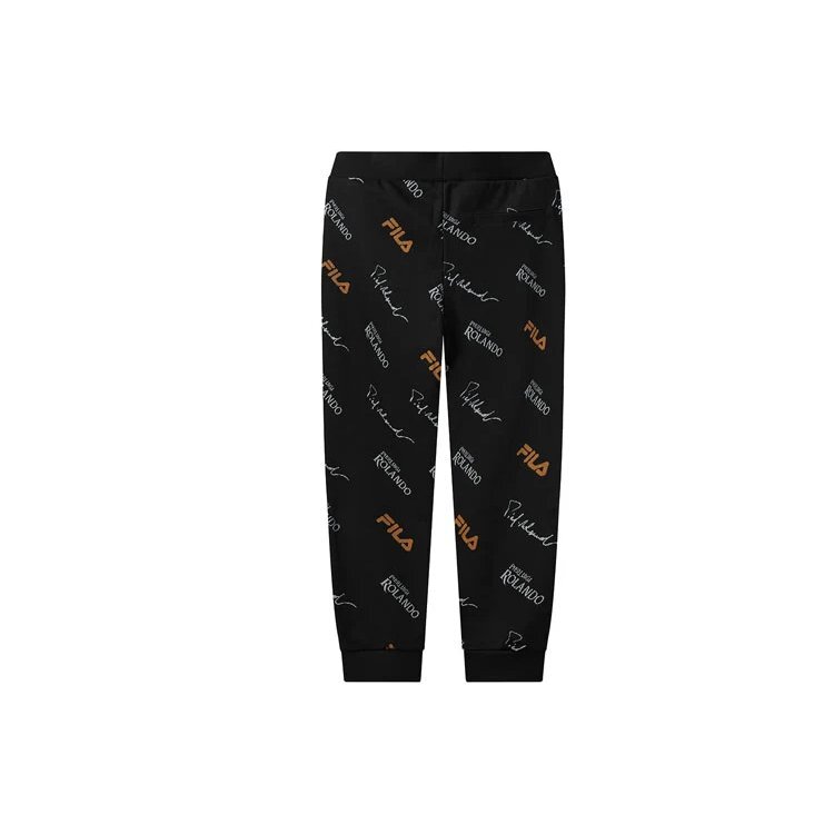 Lässige Strickhose mit Monogramm für Herren, schwarz
