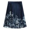 Lässiger langer Rock „Navy White“