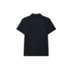 Lässiges, einfarbiges, atmungsaktives Kurzarm-Poloshirt in Marineblau