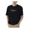 Lässiges Sport-Shirt aus atmungsaktivem Strick mit Rundhalsausschnitt und kurzen Shorts, schwarz